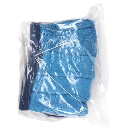 Mcr Safety Gloves, Blue Heavy Weight F/R 6'' Gauntlet Glv VP, L, 72PK VP9428GFR